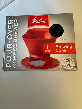 Melitta 1-Cup Pour-Over Coffee Brewing Cone